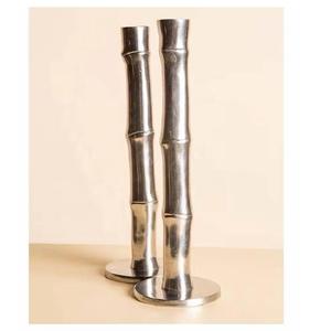 Bougeoir pilier en aluminium avec pieds de mariage pour la décoration de la maison Trending Golden - Product Image 2