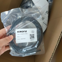 Connecteur femelle droit M12 3 broches blindé pré-assemblé KRONZ en alliage IP67 avec câble moulé 3 conducteurs