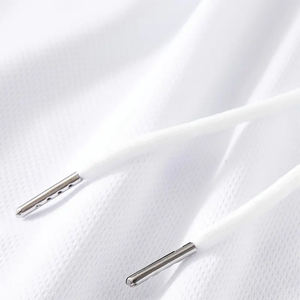 New Arrival <b>Men's</b> Mesh Plain <b>Shorts</b> <b>White</b> Color Double Layer Gym Workout <b>Shorts</b> With Pocket And Elastic Waste - Product Image 4