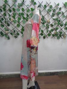 Export Selling <b>Indian</b> Ethnic Viscose <b>Fabric</b> Trending Women's Kurta for Wedding Party Elegance from India - Product Image 6