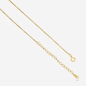 92.5 Silver <b>Necklace</b> 194212 18K Gold & Rhodium Plated Channel Setting Inlay Trendy Religious Style Link Chain for Wedding & Gift - Product Image 5