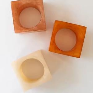 Anillos de Servilleta de Resina Estilo Vintage para Decoración del Hogar Tradicional y Accesorios de Mesa para Eventos Festivos de Lujo - Product Image 1