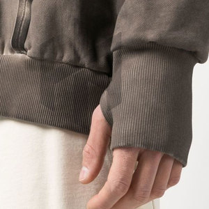 Sudaderas con Capucha para Hombre, Estilo Lavado Ácido, 100% Algodón, Secado Rápido, Transpirables para Invierno, Bajo MOQ, Venta al Por Mayor - Product Image 6
