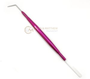 Venta al por mayor profesional de alta calidad de acero inoxidable pinzas puntiagudas logotipo personalizado Levantamiento de pestañas instrumentos de belleza - Product Image 2