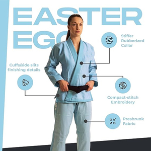 Premium Professional Light-Weight Brazilian Jiu Jitsu Gi for Women for Judo Karate Taekwondo with Belt Included - Product Image 3