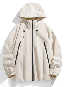 Veste matelassée à capuche décontractée pour homme, respirante, col montant, fermeture éclair standard, manteau d'hiver pour l'extérieur, sur mesure, imperméable, haute qualité - Product Image 5