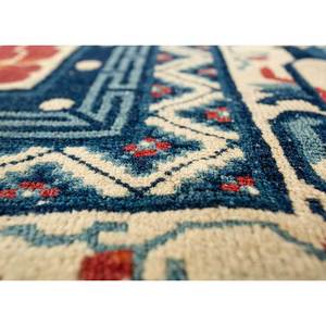 Tapis en laine noués à la main Pechino Ivory, motifs médaillon rectangulaires en puzzle pour la maison, le salon, le couloir, l'entrée - Car-PAEM-446 - Product Image 3