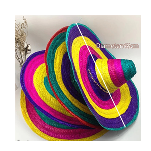 Sombrero de paja de granjero de calidad superior Venta caliente 2025 Fondo impreso personalizado y cinta Sombrero de hierba natural - Product Image 1