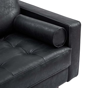 Sillón Negro GSD6831 02, Sofá Individual con Diseño Acolchado, Cómodo Sillón Reclinable para Hogar, Oficina, Cafetería, Estilo Francés - Product Image 5
