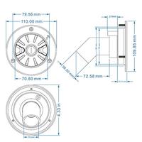Accessoires pour caravane, entrée d'eau douce pour camping-car de type gravité verrouillable, entrée d'eau pour camping-car avec serrures