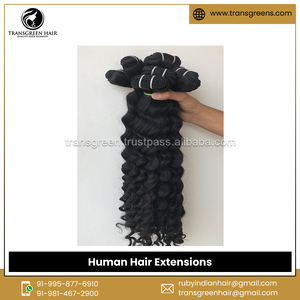 ผู้ผลิตสต็อกจํานวนมากขายราคาต่ําสุด 100% ดิบที่ยังไม่ได้ Virgin อินเดียวัดหลวมต่อผมมนุษย์ลึก - Product Image 6