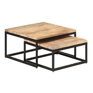 Nouvelle tendance en métal et en bois Table à café et à thé Design moderne Salon Taille personnalisée Forme Couleur Utilisations dans l'hôtel à domicile - Product Image 4