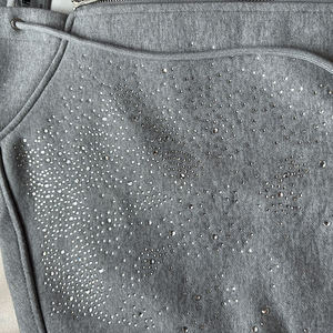 Sudadera con Capucha Personalizada de Invierno para Hombre, Estilo Holgado y Corto, con Estampado 3D, Tela Térmica y Pedrería, Fabricada por OEM - Product Image 3