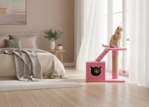 เสาข่วนแมวคุณภาพสูง Amistar Cat Sakura สำหรับแมวทุกสายพันธุ์และทุกขนาด - Product Image 6