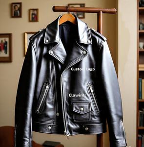 Veste en cuir de mode avec design personnalisé Fabricant fournisseur Veste en cuir de créateur de mode avec design personnalisé Usine - Product Image 1