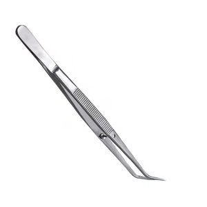 Pinzas Quirúrgicas Dentales de Acero Inoxidable, Pinzas Curvas Dentadas, Fórceps para Apósitos, Pinzas Dentales Manuales de Primera Calidad - Product Image 6