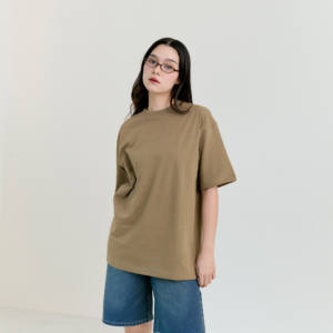 เสื้อยืดโอเวอร์ไซส์แขนสั้น ผ้าฝ้าย 100% เนื้อหนา ทรงคอเสื้อคงรูป คุณภาพสูงสั่งทำพิเศษ 240 กรัม - Product Image 1