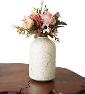 Vase à fleurs en fer de conception côtière durable pour la décoration de la maison, vase décoratif en métal fait à la main pour le salon, la chambre à coucher et le bureau - Product Image 6