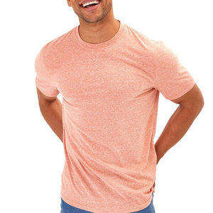 T-shirts pour hommes 100% coton t-shirts Premium plaine col rond hommes t-shirts plusieurs couleurs coupe ajustée couleur unie hommes t-shirt - Product Image 2