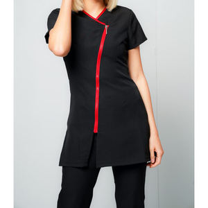 Uniforme de trabajo estilo túnica con cremallera para esteticista, masajista tailandesa, spa, conjunto de uniformes para hotel y salón de belleza - Product Image 1