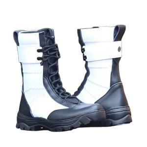 Tactical <b>Waterproof</b> Steel Toe Boots Black Lightweight Genuine Leather Winter Outdoor Hiking <b>Shoes</b> - Product Image 1