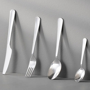 Juegos de cubiertos decorativos de mesa de acero inoxidable con mango de Metal para restaurantes de lujo, cocina casera con tamaño personalizado - Product Image 3