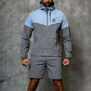 Precio al por mayor Windbreaker Winter Hoodies Set 100% Poliéster Transpirable Windbreaker Hoodie Set para la venta - Product Image 1