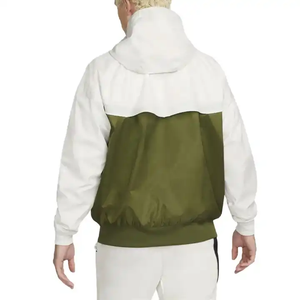 Veste coupe-vent vert olive pour hommes, pantalon de jogging assorti, survêtements de sport légers pour l'entraînement en plein air - Product Image 3