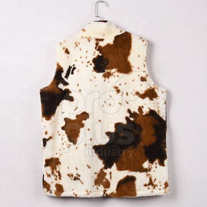 Chaleco de Cuero Vacuno Genuino Transpirable, Sin Mangas, Informal, Ropa de Abrigo de Invierno para Hombre - Product Image 3