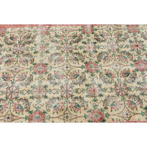 Classique Beige Rouge Grande Surface Kilim Style Tapis Turc 3.6X6.4 ft Abstrait Laine Latex 10mm Rectangle Couloir Conception Tapis De Chambre - Product Image 5