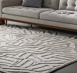 Alfombra de Lana de Alta Gama, Diseño Moderno, Alfombra de Lana y Seda Anudada a Mano, Alfombra para Sala de Estar - Product Image 1