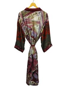 ชุดกิโมโนผ้าไหมลายดอกแบบวินเทจชุดส่าหรีเสื้อคลุมปาร์ตี้ชายหาดผ้านุ่มงานแฮนด์เมดสไตล์อินเดียเสื้อคลุมผ้าไหมสไตล์อินเดีย2025ล่าสุด - Product Image 4