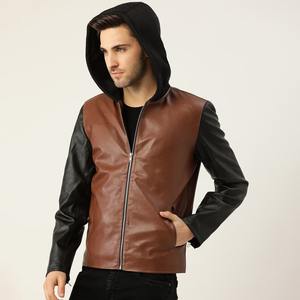 Chaqueta de cuero elegante para hombre con cuello levantado, nuevos estilos de calle, precio al por mayor, chaqueta de motocicleta juvenil para invierno - Product Image 1