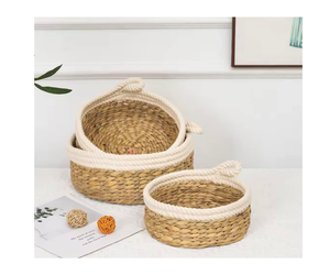 Round Rattan Charger Plates Rattan Placemats Round Woven <b>Place</b> <b>Mats</b> Rattan Plate Chargers Seagrass Placemat Woven Placemats - Product Image 6