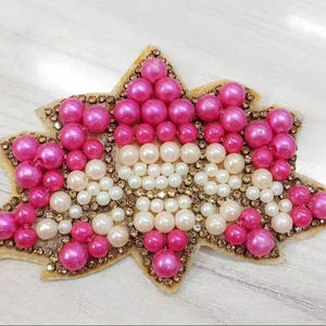 Lotus Design <b>Bead</b> Patch for Sale Bulk Supplier and Manufacture by Refratex India Made in India for Best Quality and Low Price - Product Image 1