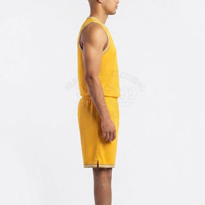 Uniforme de Baloncesto para Hombre, Poliéster Transpirable, Ropa Deportiva Ligera de Alto Rendimiento, para Clubes Escolares, Entrenamiento y Competencia - Product Image 6