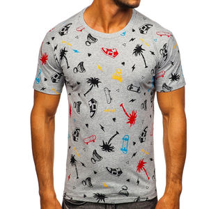 Última Camiseta con estampado de sublimación, ropa de verano para hombres con camiseta sublimada de Color personalizada para hombres a precio barato - Product Image 6