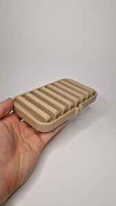 Bathroom <b>Shower</b> Natural Eco-friendly Bamboo Wooden Soap Dish Waterfall <b>Drain</b> Soap Tray Holder - Product Image 6