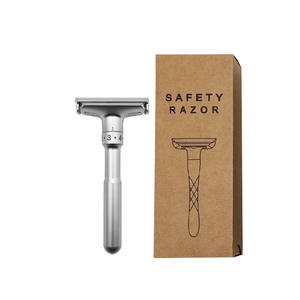 Maquinilla de afeitar de seguridad para mujer de doble filo ecológica con logotipo personalizado para mujer maquinilla de afeitar cerrada - Product Image 6