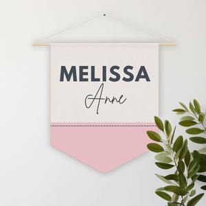 Cuadro de Pared de Macramé Boho Personalizado, Decoración de Algodón, Arte Bordado a Mano con Nombre, Lienzo Único de Forma Rectangular - Product Image 5