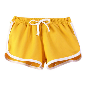 Bañador de playa de verano para hombre al por mayor, pantalones cortos de tabla de color sólido con cintura elástica, cintura media, secado rápido y transpirable - Product Image 2