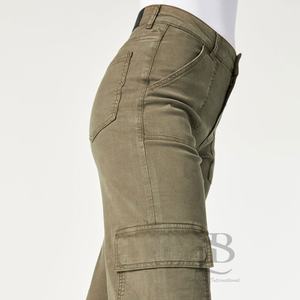 Pantalones cargo de talla grande para mujer al por mayor, pantalones para correr holgados de cintura alta y pantalones con bolsillos laterales, servicio OEM 2025 - Product Image 2