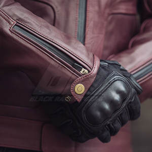 Chaqueta de moto de cuero de invierno transpirable de talla grande con cuello levantado impermeable a prueba de viento ignífugo para uso en exteriores - Product Image 6