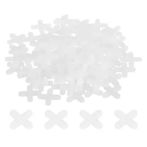 1000 Uds forma de cruz blanca 5mm 3/16 \ "espaciadores de diseño moderno azulejos de porcelana 1mm pared de plástico accesorios para azulejos apartamentos - Product Image 1