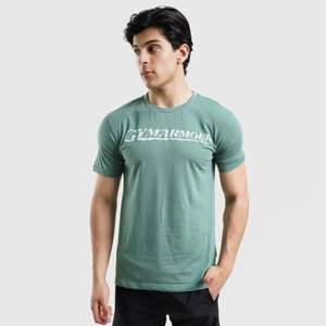M124 Short Sleeves Tee in Green 100% Cotton and <b>Bamboo</b> Fiber <b>Screen</b> Print Discharge Print Silk <b>Screen</b> Print Jersey Fabric - Product Image 1