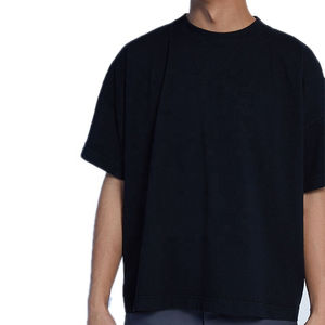 Camisetas de Algodón de Alta Calidad para Hombre, Camisetas Extra Grandes de Peso Pesado para Impresión, Populares entre los Hombres con Logotipo Personalizado - Product Image 3