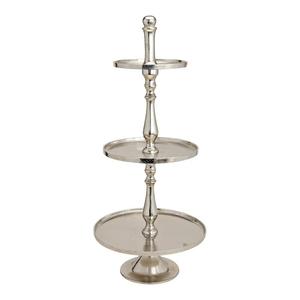 Soporte de pastel de aluminio y madera de estilo tradicional de fabricante de confianza perfecto para celebración de bodas y decoración de postres - Product Image 6