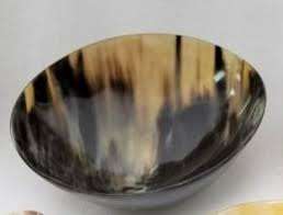 Vente en gros de bols à dessert écologiques en corne de buffle, taille personnalisée de 8 pouces, vaisselle de style moderne pour mélanger la salade - Product Image 2