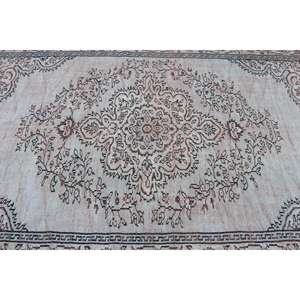 Alfombra Turca de 5.7x9.1 pies, Alfombra Oriental Marrón de Lana - Product Image 5