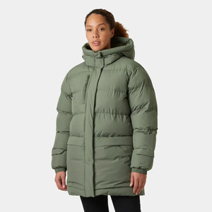Haute demande Lav vert OEM femmes Aurora Puffy Parka cordon de serrage ajusté capuche et bouffant matelassé femmes bulle hiver doudoune - Product Image 1
